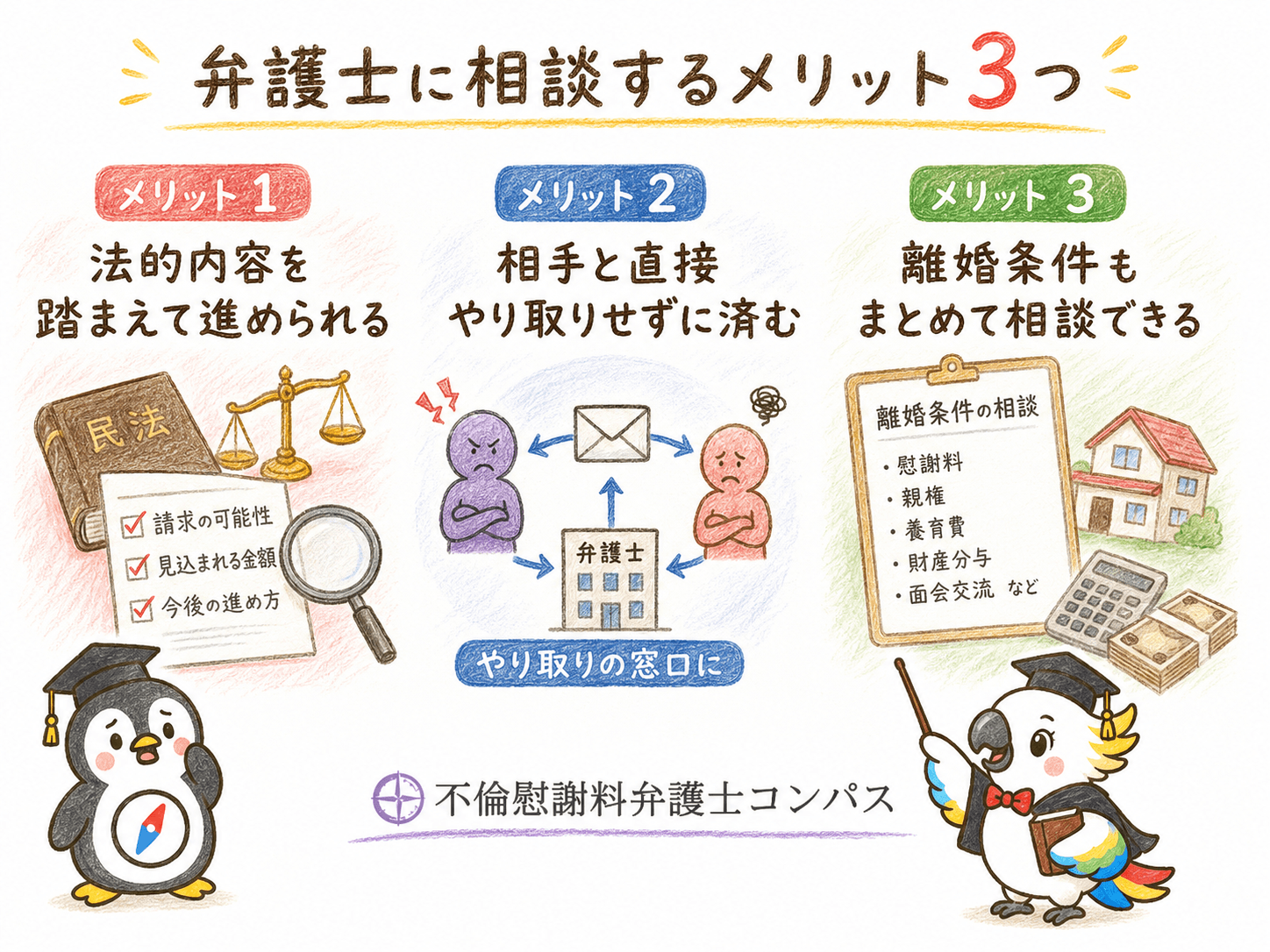 ７章　慰謝料請求しない方がいいか弁護士に相談するメリット３つ